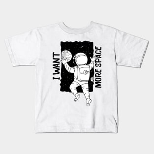 I want more space doodle design illustration Kids T-Shirt